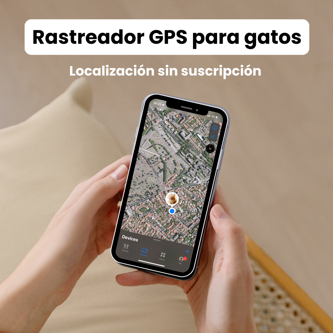 Localizador GPS para Gato Discreto – Seguimiento Global con Android & Apple Find My – Sin Cuotas Mensuales