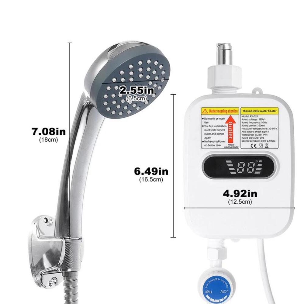 Calentador de agua eléctrico instantáneo