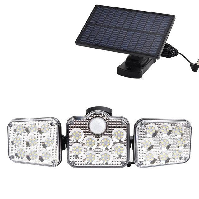 Foco LED solar con sensor de movimiento | Iluminación exterior