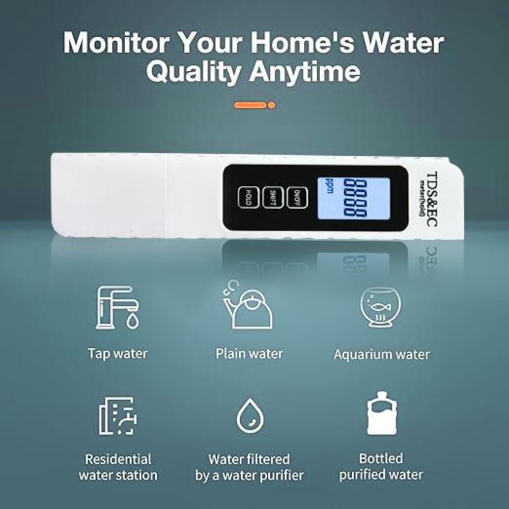 Medidor digital de TDS y EC para agua