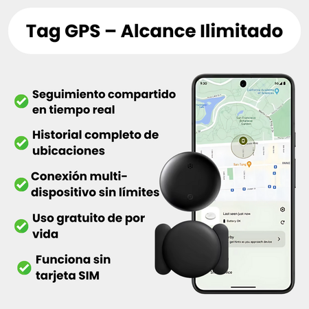 Localizador GPS para Mayores sin Suscripción – Compatible con iPhone & Android