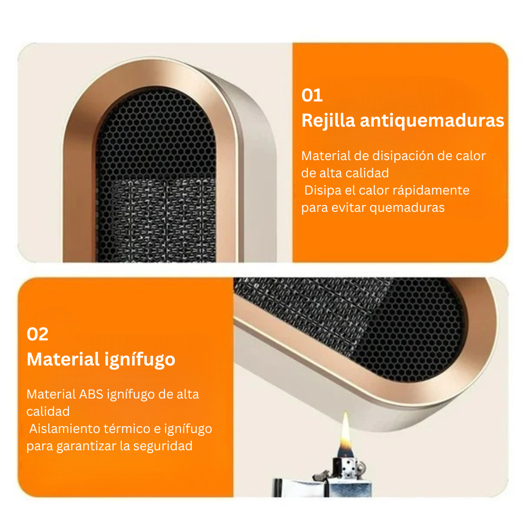 HogarCalido Pro – Calefactor Eléctrico Portátil con Ventilador