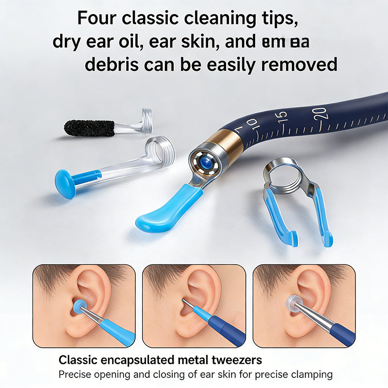 Herramienta para eliminar cerumen con cámara