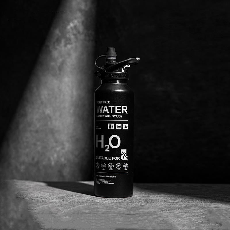 Vaso deportivo con pajita | Diseño portátil para bebidas frías