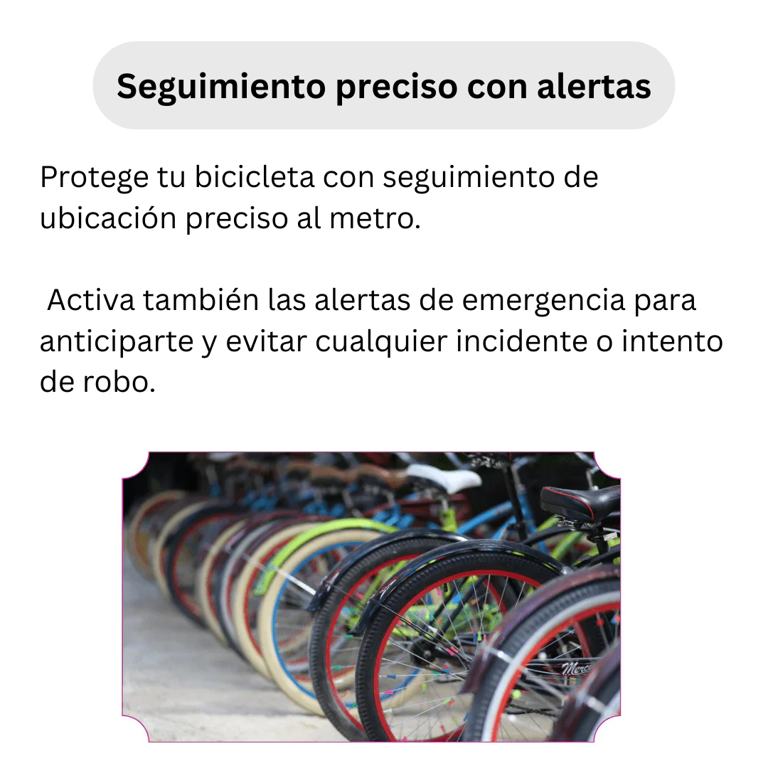 Localizador GPS para Bicicleta sin Suscripción – Compatible con iOS & Android Find My – Seguridad Antirrobo