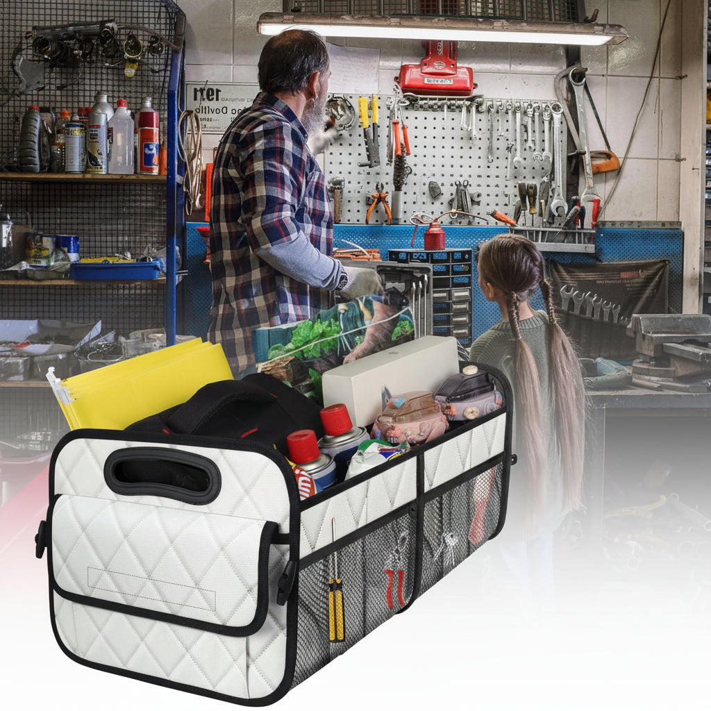 Organizador de maletero para coche plegable, impermeable, de gran capacidad