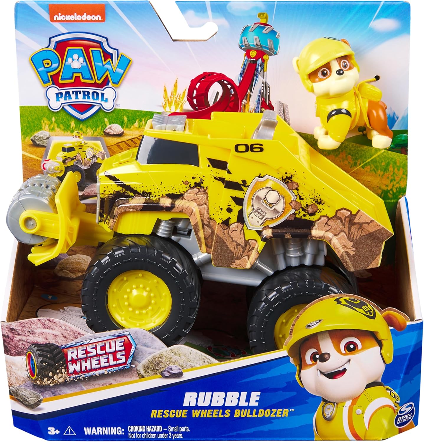 Bulldozer Rescue Wheels de Rubble – ¡Aventuras Potentes con Paw Patrol!