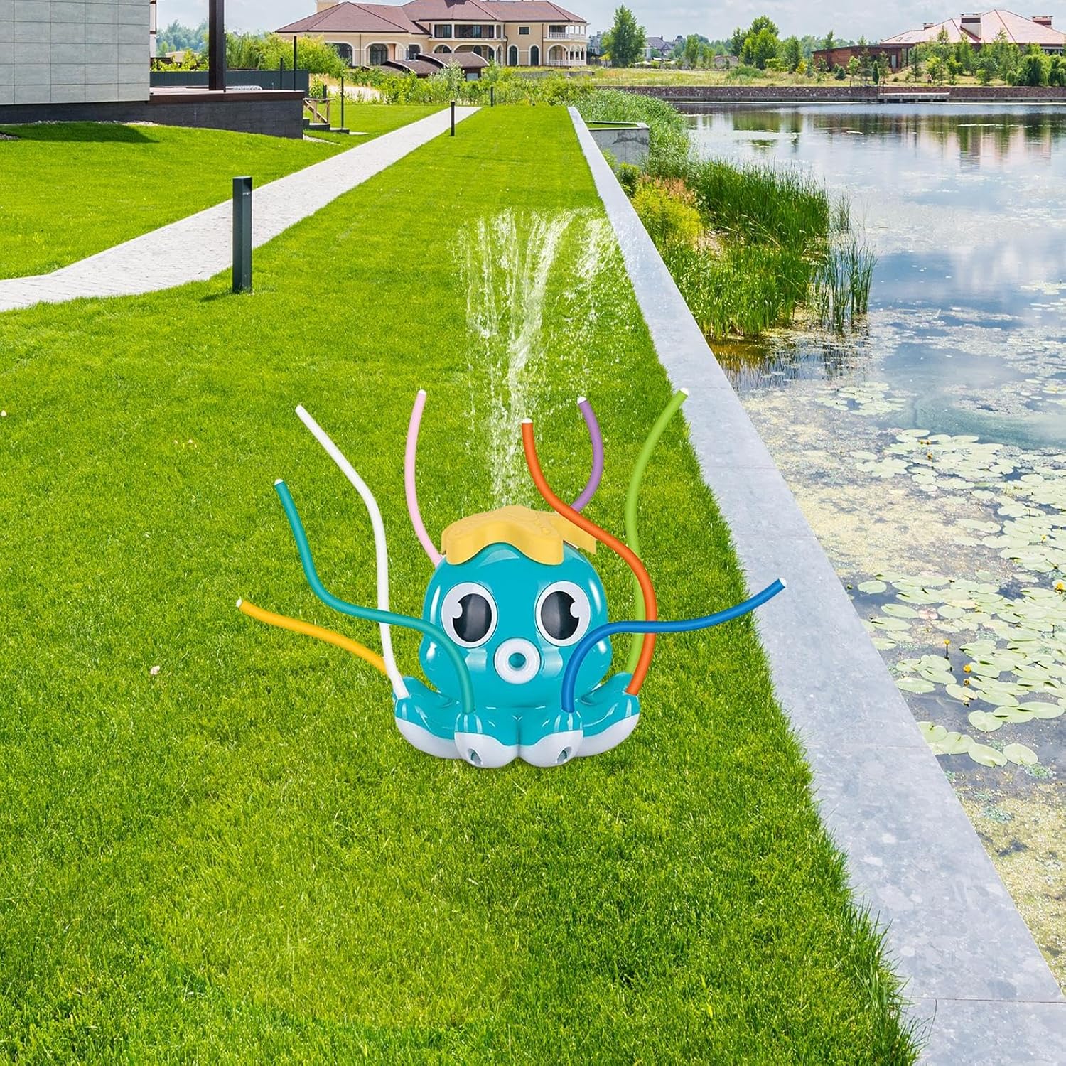 Aspersor de jardín tipo pulpo | Juego de agua para niños