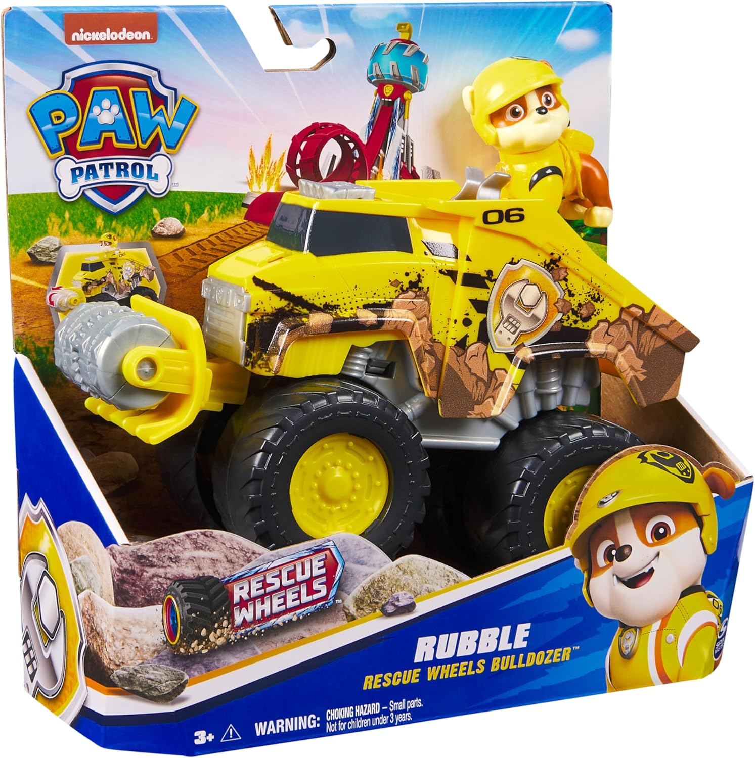 Bulldozer Rescue Wheels de Rubble – ¡Aventuras Potentes con Paw Patrol!