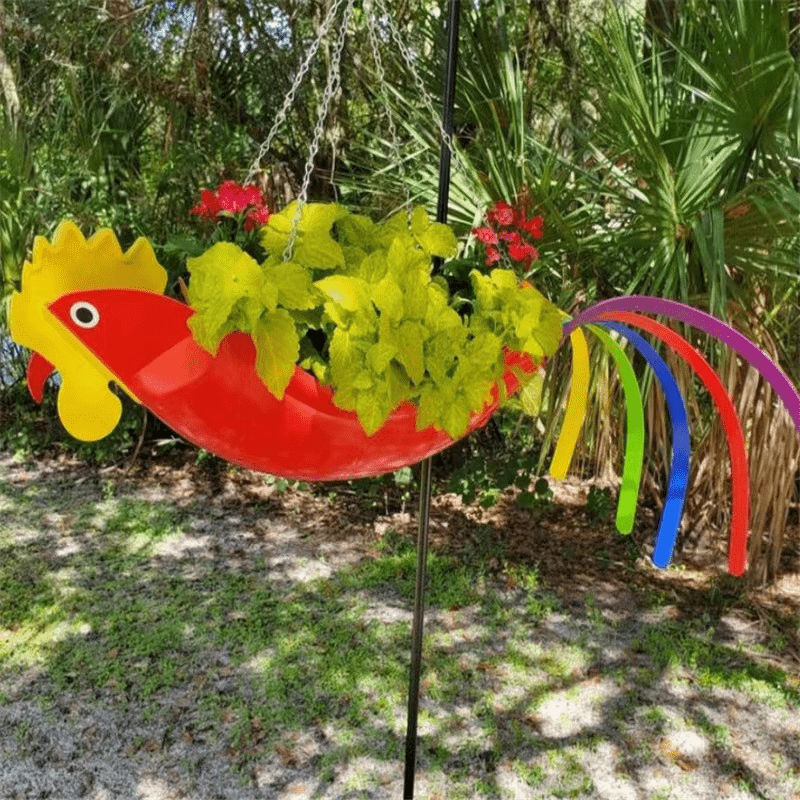 Decoración de jardín tipo gallina | Figura decorativa para exterior