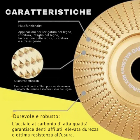 Discos para Amoladora Angular para Madera – Cortar, Dar Forma y Lijar (3 piezas)