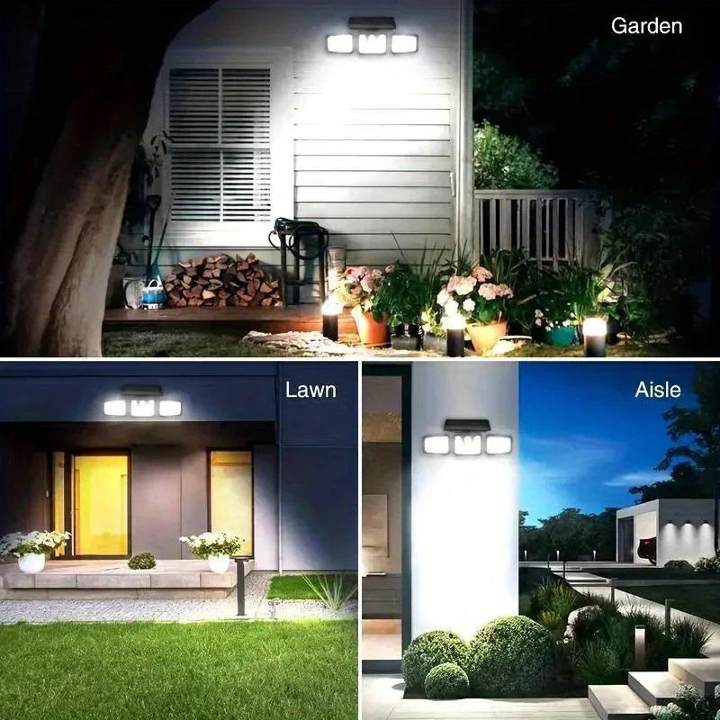 Foco LED solar con sensor de movimiento | Iluminación exterior