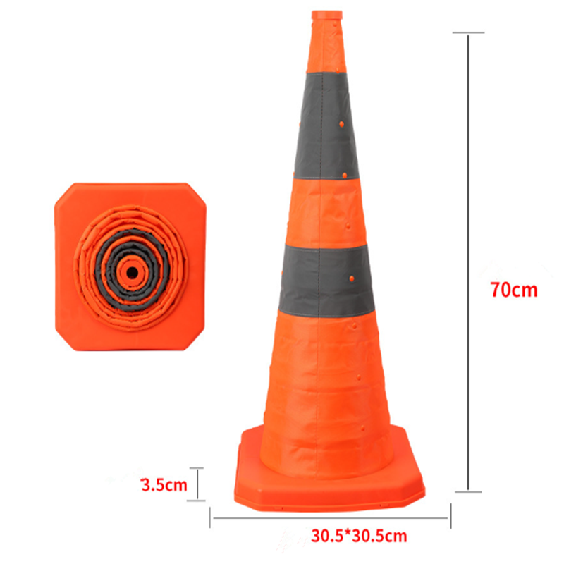 Dmax | Cono de seguridad reflectante plegable para tráfico