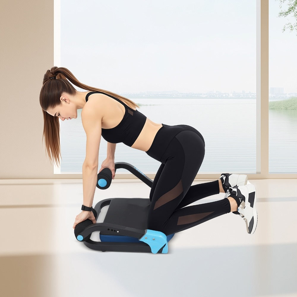 Máquina de abdominales con resistencia ajustable, entrenador de abdominales de hierro para gimnasio en casa