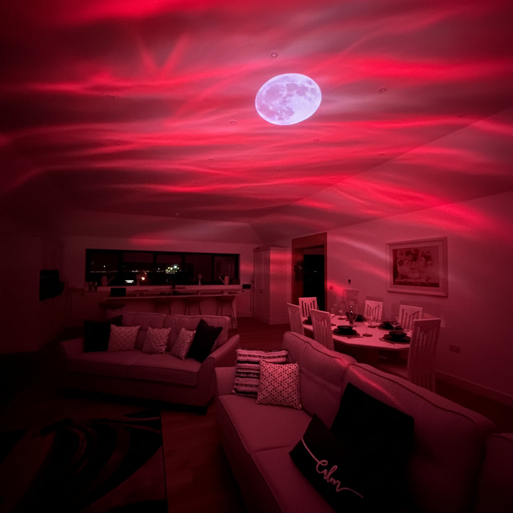 Proyector de luz nocturna Aurora, lámpara LED de galaxia con control remoto