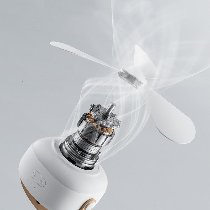 Ventilador portátil multifuncional | Silencioso con luz LED