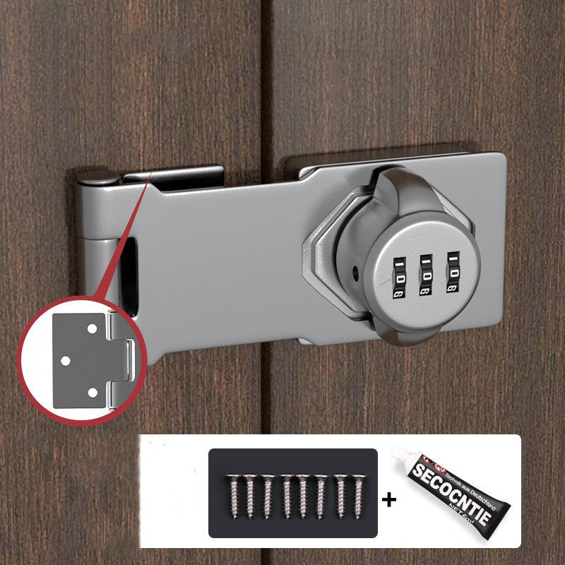 Dmax | Cerradura de seguridad con contraseña, a prueba de palancas, sin perforaciones