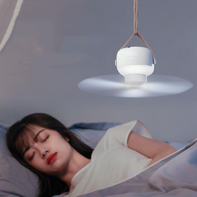 Ventilador portátil multifuncional | Silencioso con luz LED