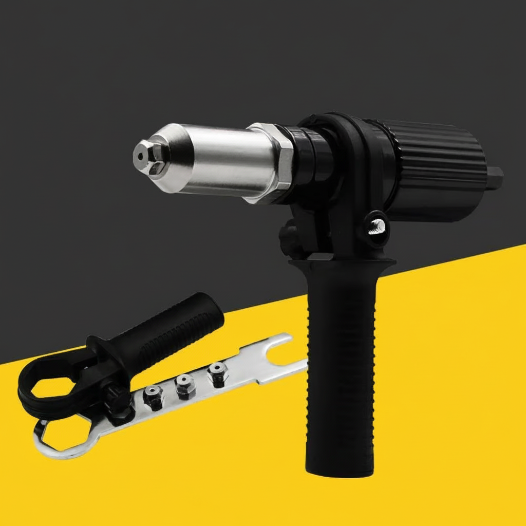 Kit de adaptadores de taladro para remachadora con boquillas intercambiables
