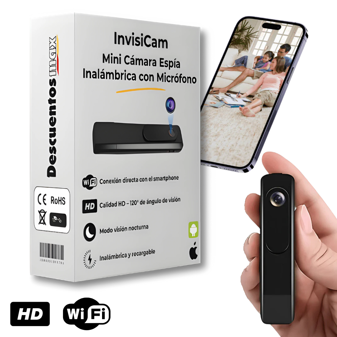 Mini Cámara de Vigilancia Inalámbrica – InvisiCam
