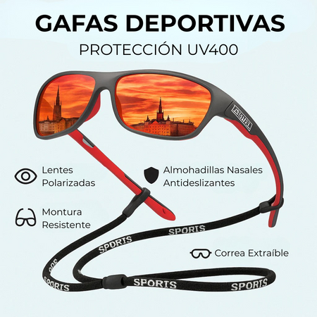 Gafas de Sol Deportivas Polarizadas UV400 | Protección y Estilo para Exterior