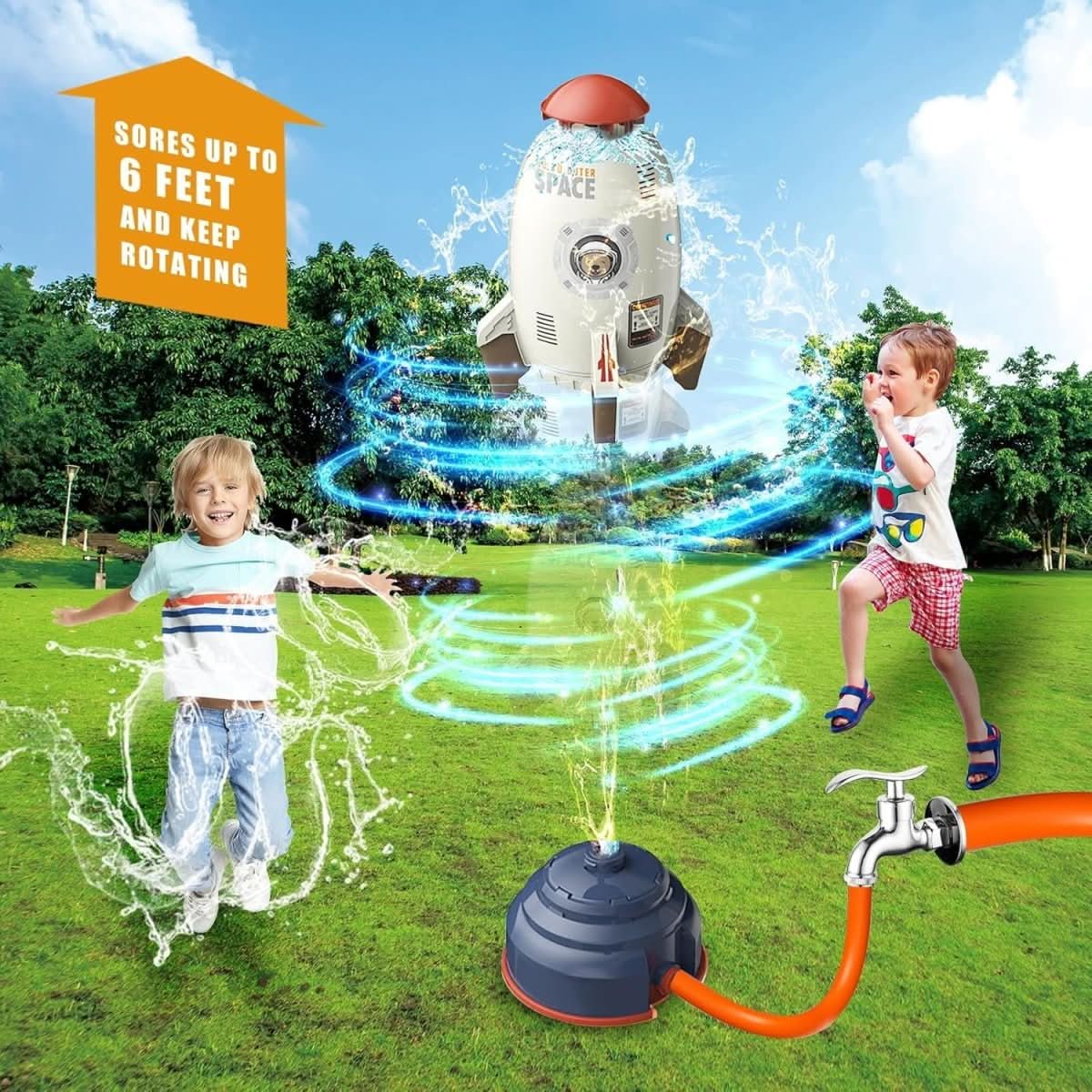 Juguete acuático giratorio 360° | Diversión de agua para niños