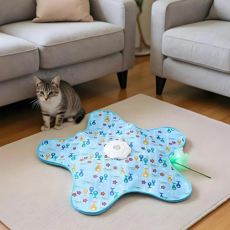 Juguete interactivo auto-recargable para gatos