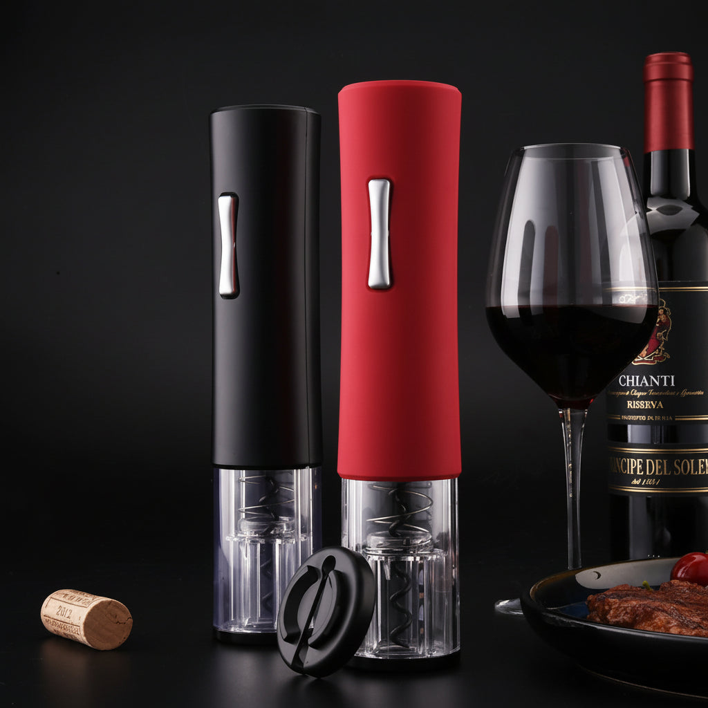 Sacacorchos eléctrico automático para vino - apertura fácil de botellas