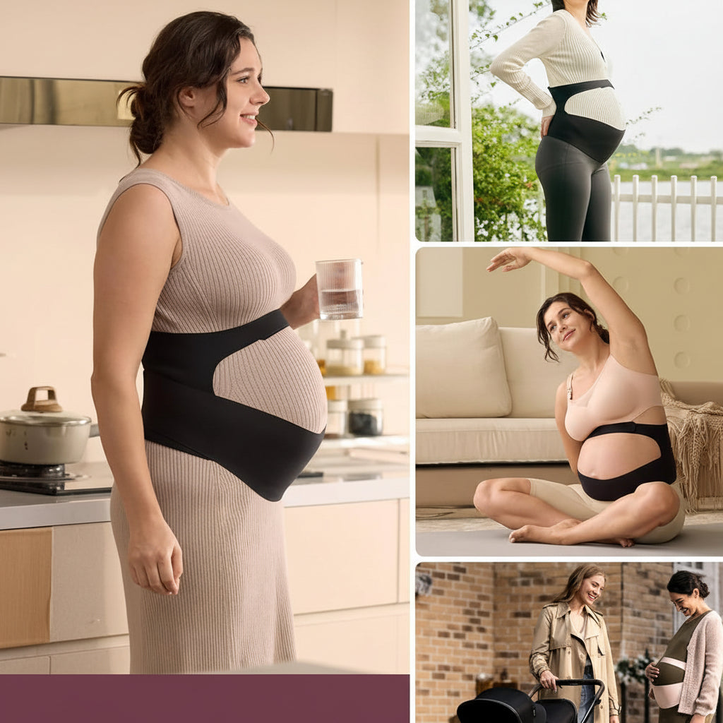 Banda abdominal de maternidad, cinturón de soporte para el embarazo, transpirable, soporte para la espalda