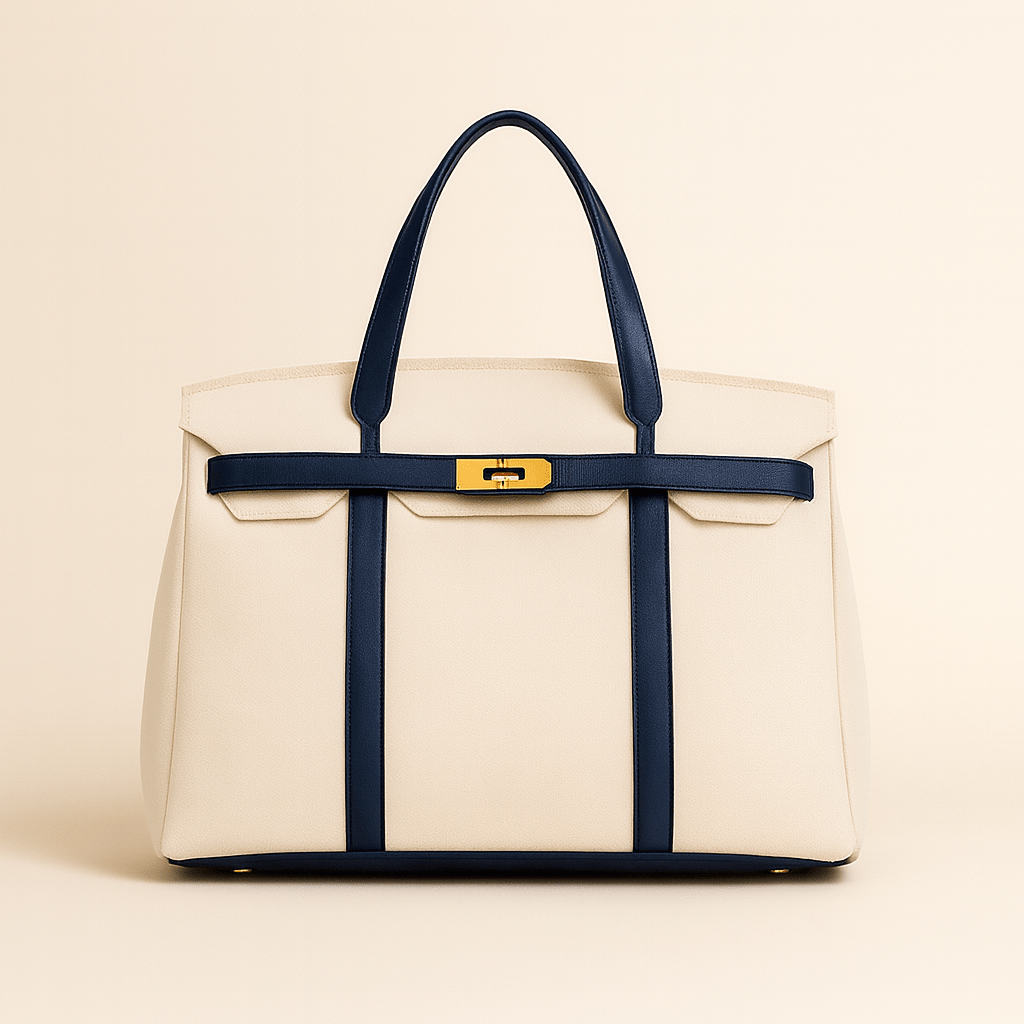 Seavelle – Bolso Tote Clásico de Lona de Algodón con Diseño de Acero Reforzado