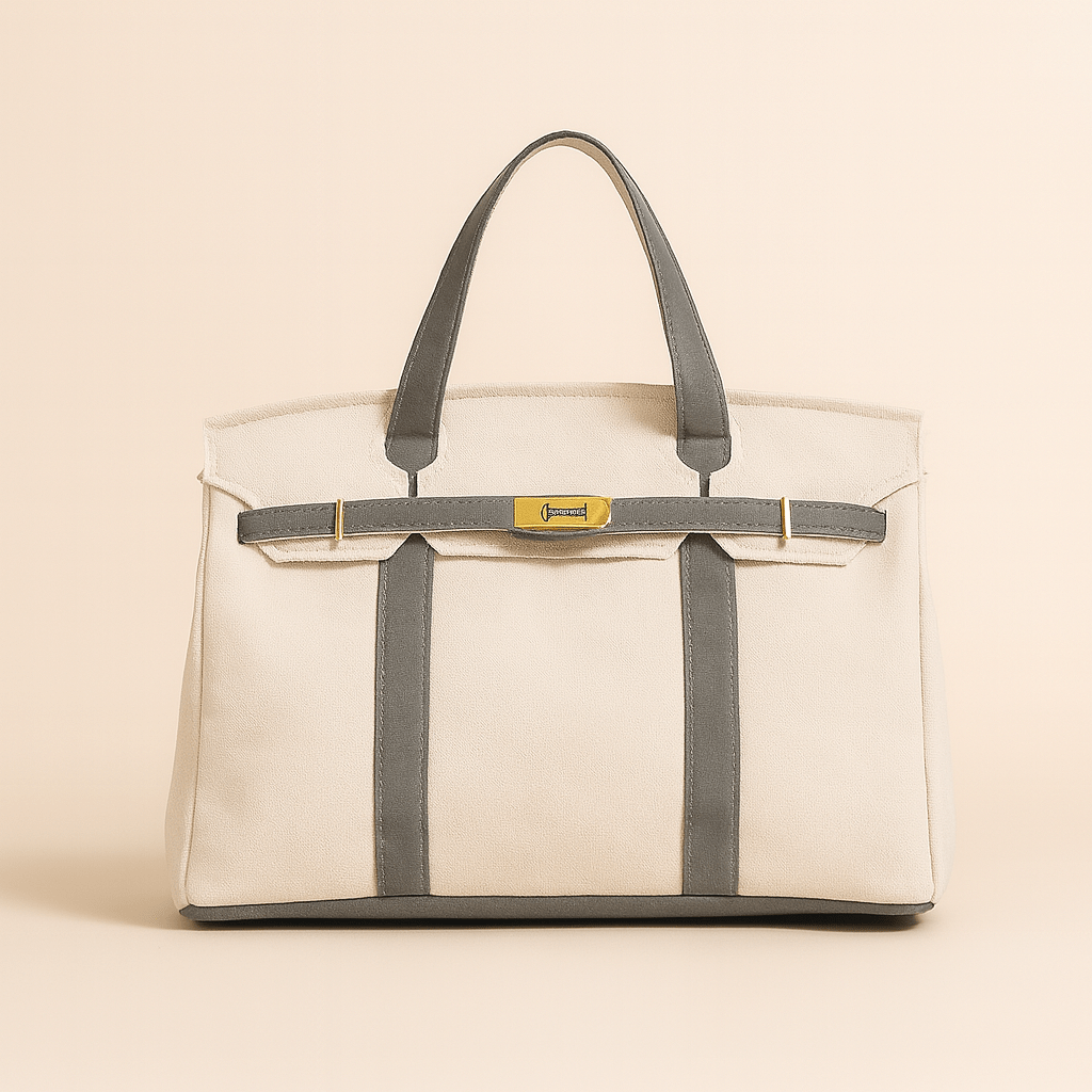 Seavelle – Bolso Tote Clásico de Lona de Algodón con Diseño de Acero Reforzado