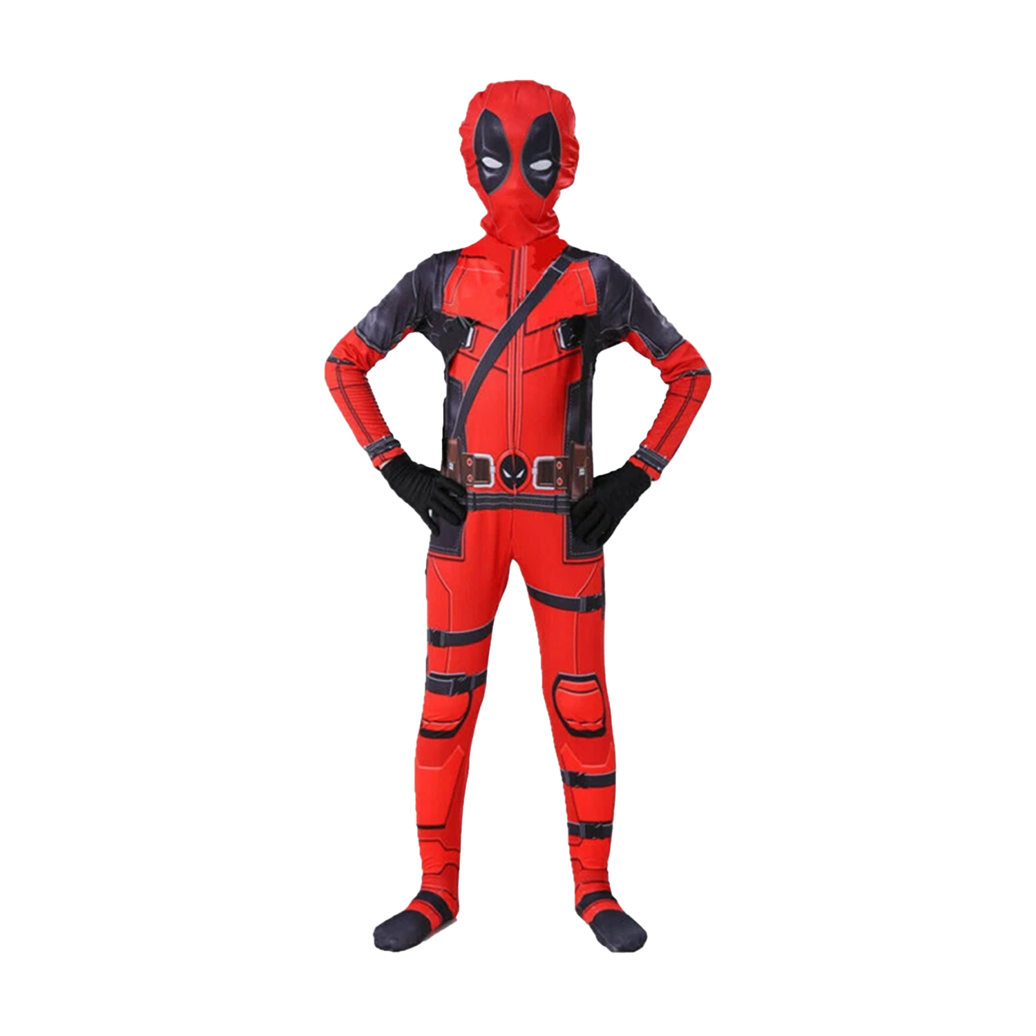 Disfraz de Deadpool para niños – Mameluco de cosplay para niños – Disfraz para fiesta infantil del Día del Niño (inspirado en la serie de Marvel)