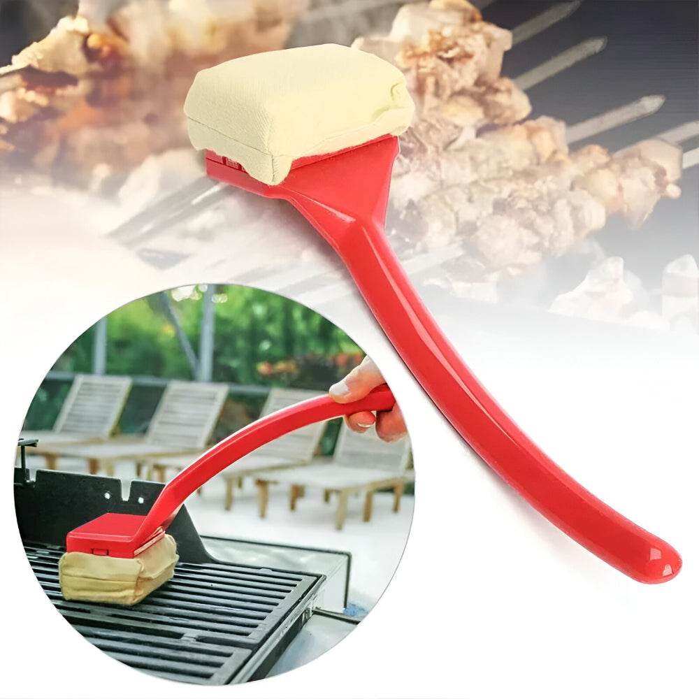 Cepillo de Limpieza para Parrilla – Herramienta de Vapor con Mango Largo