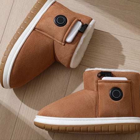 Zapatillas Calefactables USB para Hombre y Mujer – Pantuflas Suaves con Control de Temperatura