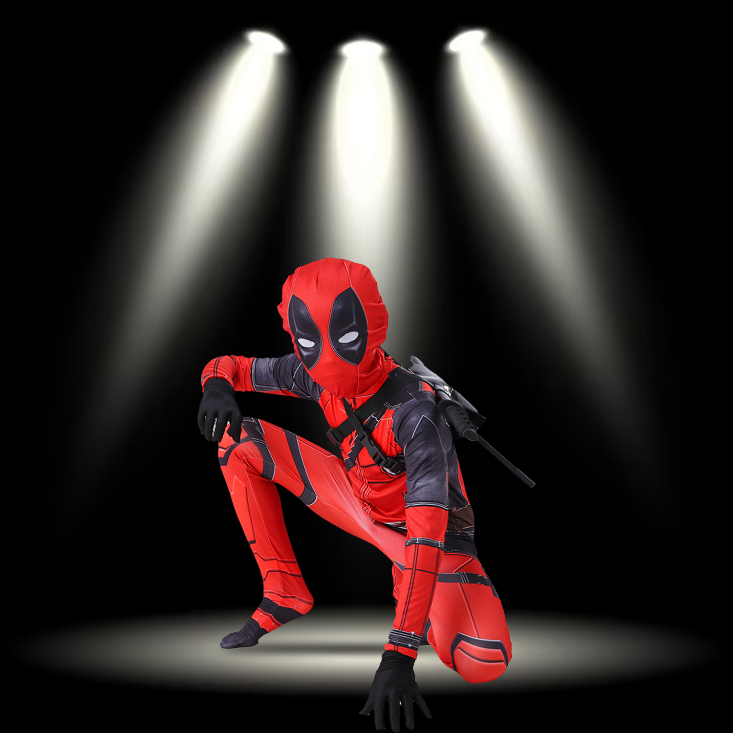 Disfraz de Deadpool para niños – Mameluco de cosplay para niños – Disfraz para fiesta infantil del Día del Niño (inspirado en la serie de Marvel)