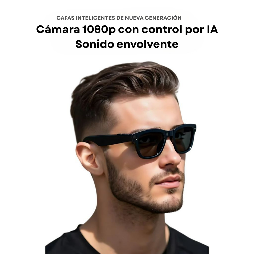 Gafas Conectadas VisionPro™ – Cámara HD, Audio Inmersivo y Protección Visual