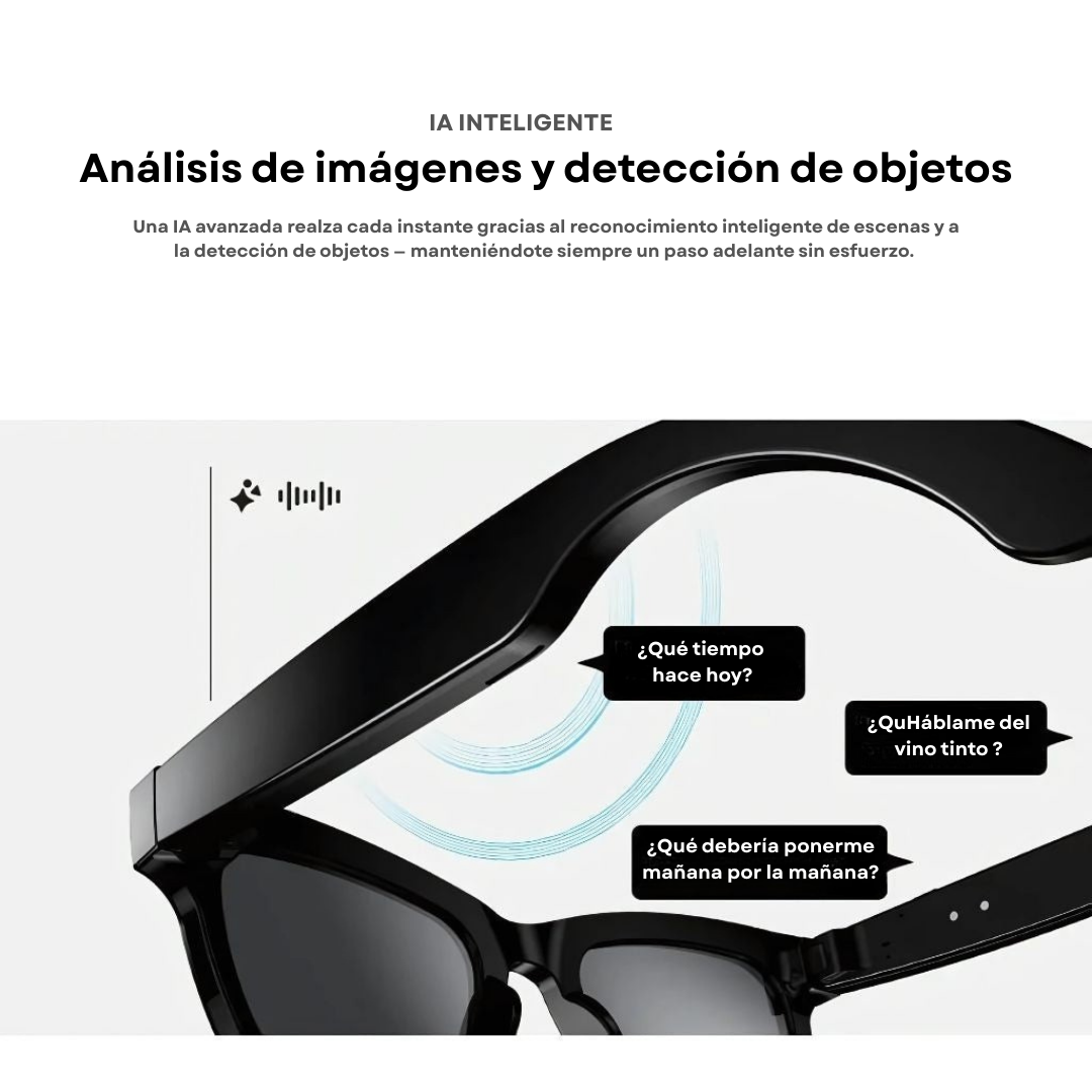 Gafas Conectadas VisionPro™ – Cámara HD, Audio Inmersivo y Protección Visual