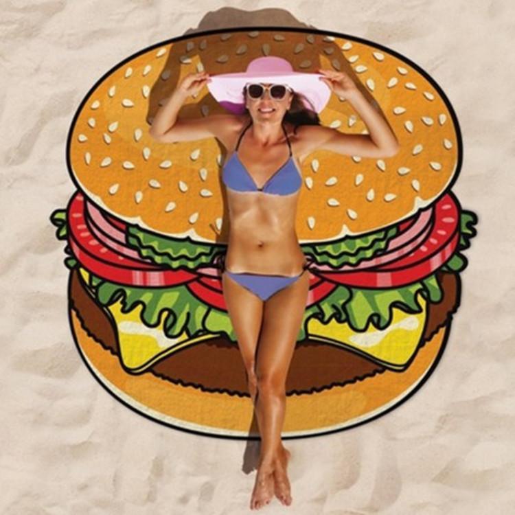 Toalla de playa redonda | Diseño ligero para verano