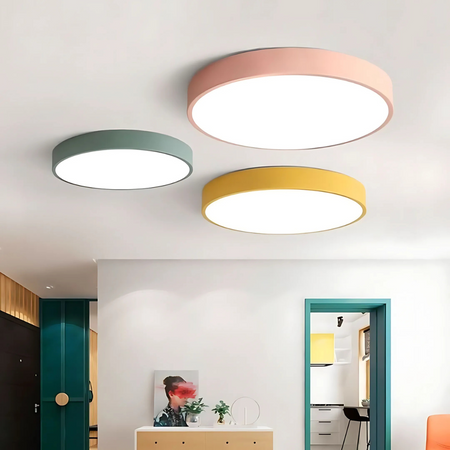Delos - Lámpara de techo LED escandinava de madera