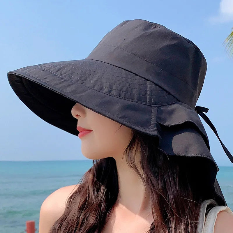 Sombrero de sol ala ancha con protección UV | Ligero para playa