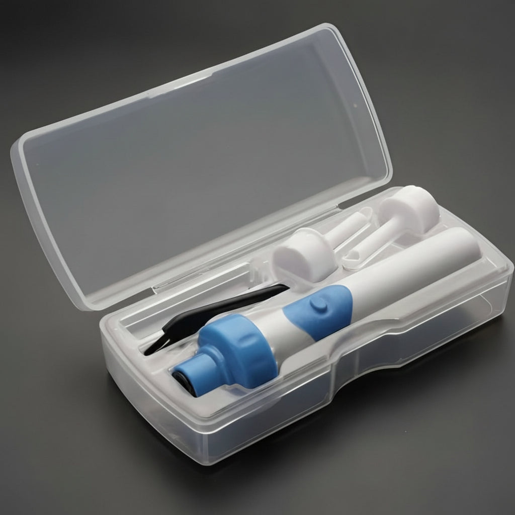 Limpiador de oídos con succión eléctrica, punta de silicona, herramienta suave para eliminar cerumen