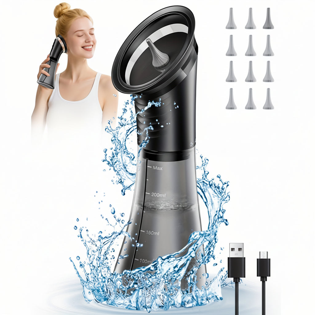 Extractor eléctrico de cerumen, limpiador con USB recargable y sistema de agua