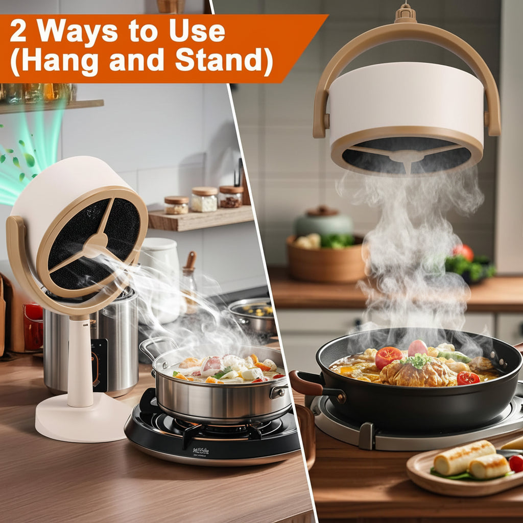 Campana extractora portátil recargable para cocina