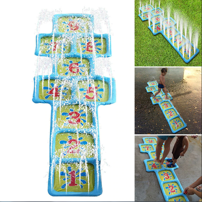 Rociador de agua inflable para niños | Juego acuático para jardín y exterior