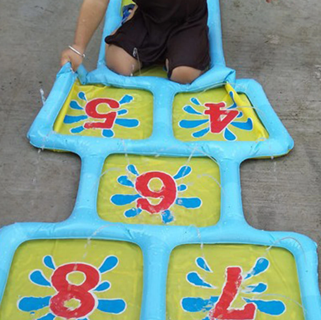 Rociador de agua inflable para niños | Juego acuático para jardín y exterior