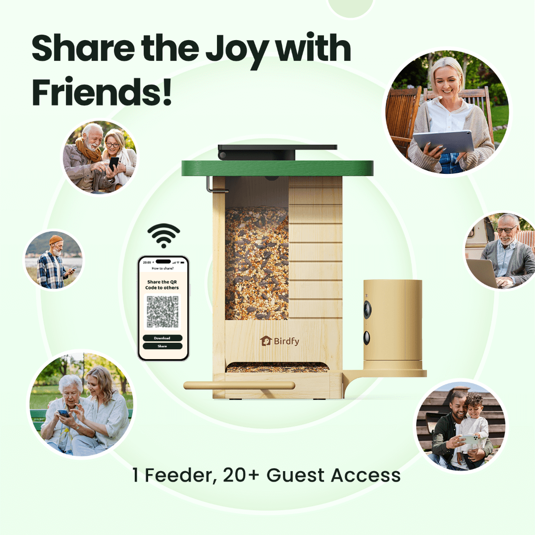 Birdfy Feeder Wood – Comedero Inteligente de Madera con Cámara