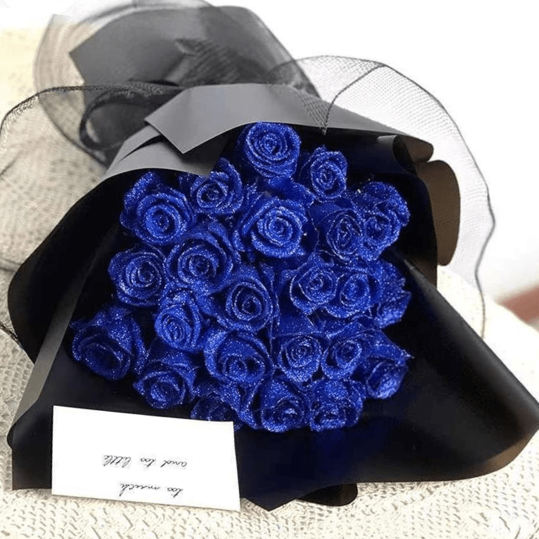 EverLiora Rosa Eterna en Flor | Rosa real preservada con brillo para regalos románticos y decoración elegante del hogar