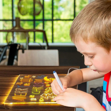 GlowCraft | Mesa de dibujo LED para niños, para una diversión creativa y educativa durante las vacaciones