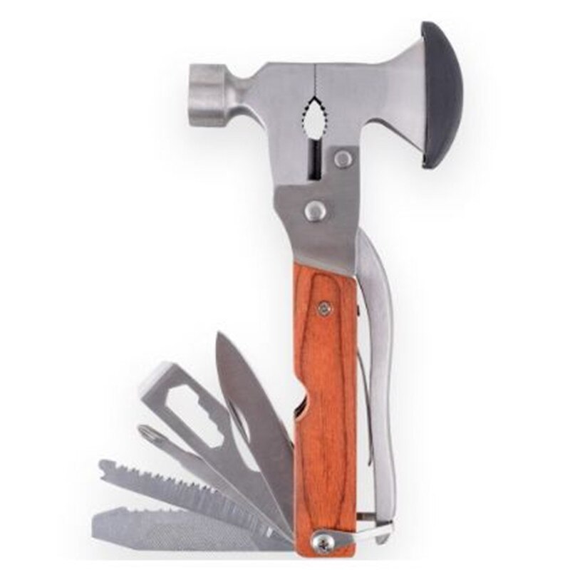Martillo multifuncional de camping | Herramienta de acero inoxidable