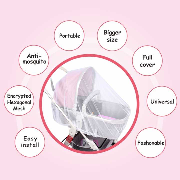 Mosquitera para cochecito de bebé | Protección ligera y transpirable